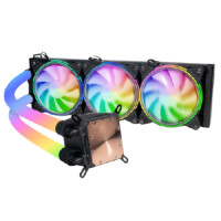 ENFRIAMIENTO LIQUIDO OCELOT GAMING OEL360 / 360MM / ARGB / 70 CFM / 1800 RPM / 32 DB / INTEL Y AMD / COLOR NEGRO