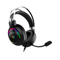 AUDIFONOS GAMER  BALAM RUSH HESIX II HS688 / ALAMBRICOS / ALMOHADILLAS DE CUERO PROTEICO / CONEXION AUXILIAR 3.5 MM / USB /COMPATIBILIDAD PC, DISPOSITIVOS MOVILES, CONSOLAS / NEGRO / BR-941204