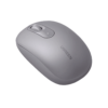 Mouse Inalámbrico 2.4G 800/1200/1600/2400 DPI | Función de 3 botones | Alcance 10m | Silencioso | Ergonómico | Anti-caída y Anti-interferencias | Batería Alcalina AA incluida | Color Grey.