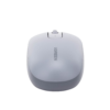 Mouse Inalámbrico 2.4G 800/1200/1600/2400 DPI | Función de 3 botones | Alcance 10m | Silencioso | Ergonómico | Anti-caída y Anti-interferencias | Batería Alcalina AA incluida | Color Grey.