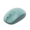 Mouse Inalámbrico 2.4G 800/1200/1600/2400 DPI | Función de 3 botones | Alcance 10m | Silencioso | Ergonómico | Anti-caída y Anti-interferencias | Batería Alcalina AA incluida | Color Green.