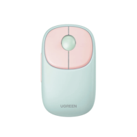 Mouse Inalámbrico FUN | Recargable| 2.4G & Bluetooth | 4 Niveles de DPI | Silencioso | Ergonómico | 5 Botones | Compatible con Windows, macOS 10.5, Android iOS Linux y Chrome OS | Color Rosa.
