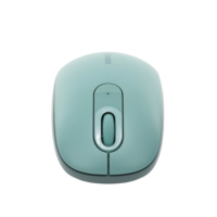 Mouse Inalámbrico 2.4G 800/1200/1600/2400 DPI | Función de 3 botones | Alcance 10m | Silencioso | Ergonómico | Anti-caída y Anti-interferencias | Batería Alcalina AA incluida | Color Green.