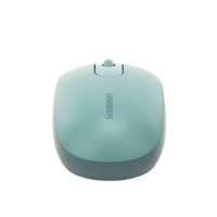 Mouse Inalámbrico 2.4G 800/1200/1600/2400 DPI | Función de 3 botones | Alcance 10m | Silencioso | Ergonómico | Anti-caída y Anti-interferencias | Batería Alcalina AA incluida | Color Green.