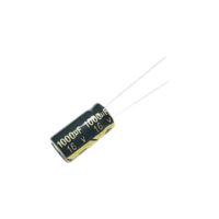 Capacitor Electrolítico de Aluminio, Radial de 1000 µFd, 16 Vcc, 105 °C, 10 x 15 mm.