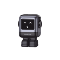 Cargador Mini GaNRobot 30W serie UNO | 1 USB-C de Carga Rápida | Tecnología GaN II | Multiprotocolo PD/QC/SCP/FCA | Carga Inteligente | Pantalla LED | Zapato Magnético Extraíble | Thermal Guard | Color Negro.
