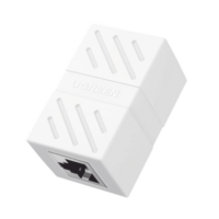 Acoplador (Extensor de Cable Ethernet RJ45 a RJ45) | 1000Mbps | Compatibilidad con Cat7 Cat6A Cat6 Cat5e | Compatible con POE | Ignífugo | ABS | Color Blanco.