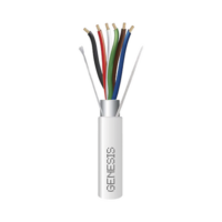 Carrete de 305 Metros / Cable de Cobre / 6 x 18 AWG / Plenum / Color Blanco / Blindado / Para Aplicaciones de Alarmas de Intrusión / Control de Acceso / Automatización / Interfonos y Tv Porteros