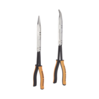 Juego de 2 Pinzas de Punta Doblada y Punta de Aguja de Gran Alcance 33 cm