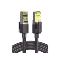 Cable Ethernet Cat7 CLASSâ… F/FTP Redondo con Malla de Nylon 5 Metros