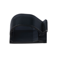 Clip de Nylon 6.6 con Adhesivo, Para Cables de Hasta 15.8 mm de Diámetro, Uso Interior/Exterior, Color Negro, Paquete de 100pz