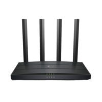 Router WiFi 6 AX 1500Mbps / MU-MIMO 2X2 y OFDMA / 1 Puerto WAN 10/100/1000 Mbps / 3 Puertos LAN 10/100/1000 Mbps / 4 Antenas / Conexión Inalámbrica OneMesh
