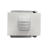 Marco blanco con placa metalica para caja americana