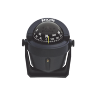 Brújula serie Explorer en color negro, con iluminación nocturna color verde.