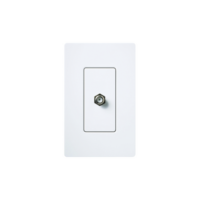 Adaptador de cable coaxial, de pared para cable de TV.