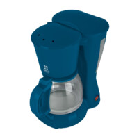 CAFETERA MIRATI / 1.2 L / 900W / VASO CRISTAL / FILTRO LAVABLE / AZUL