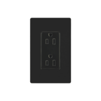 Tomacorriente, receptaculo convencional 120V, 15A, color negro.