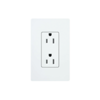 Tomacorriente receptáculo convencional 120V, 15A, color blanco.