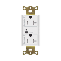 Receptáculo inalámbrico Lutron VIVE / 20 A, control inteligente en los 2 conectores.