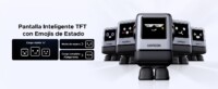 Cargador RobotGaN de 100W Serie UNO | 4 Puertos de Carga Rápida | 3 USB-C | 1 USB-A | PD 3.0 | QC 4.0 | Carga Inteligente | Tecnología GaN II | Zapato Magnético Extraíble | Carcasa Ignifuga | Pantalla LED