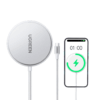 Cargador Inalámbrico Magnético 15W / Protocolo Qi 2 / USB-C 9V 2.2A / Eficiencia 83% / Protección Multinivel / Material PC+ABS+Aleación Aluminio / Cable 1.5m