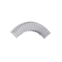 Curva Pre-Fabricada Horizontal de 90° con medidas de 54 mm de Peralte y 300 mm Ancho (54/300 mm)