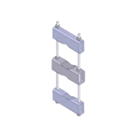 Herraje Sencillo de Montaje para Antena o Mástil con diámetros de 5 pulg. (8.89-14.13 cm.).