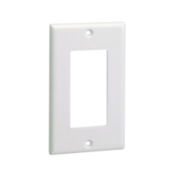 cpgwh-p Placa de Pared Frontal Estándar GFCI, Material ABS, Color Blanco