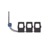 Medidor de corriente LoRaWAN para tres fases hasta 500 ampers