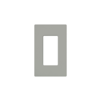Tapa Color Gris para interruptor o dimmer Lutron, 1 gang, limpio y moderno