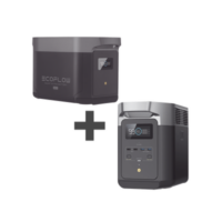 Kit de Estación de Energía Portátil 2048Wh + Batería Externa 2048Wh (4096Wh Totales)