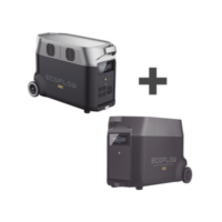 Kit de Estación de Energía Portátil 3600Wh + Batería Externa 3600Wh (7200Wh)