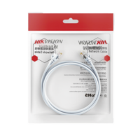 Cable de Parcheo (Patch Cord) / UTP / Cat. 6 (24 AWG) / 2 Metros / Color Blanco/ Ideal para PoE+ / Interior