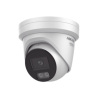 Turret IP 4 Megapixel / Imagen a color 24/7 / Lente 2.8 mm / Luz Blanca 40 mts / Exterior IP67 / Micrófono Integrado / WDR 120 dB / Audio y Alarma / Onvif / MicroSD