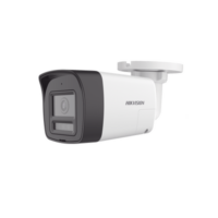 [Audio Bidireccional + Sirena & Estrobo + Dual Light + ColorVu] Bala TURBOHD 4K (8 Megapixel) / Lente 2.8 mm / 30 mts IR EXIR + 20 mts Luz Blanca / Micrófono y Bocina Integrado / Exterior IP67 / Metal / dWDR