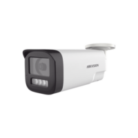 [Audio Bidireccional + Dual Light + ColorVu] Bala TURBOHD 4K (8 Megapixel) / Lente 3.6 mm / 80 mts IR EXIR + 80 mts Luz Blanca / Micrófono y Bocina Integrado / Exterior IP67 / Metal / dWDR