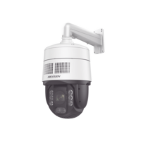 [ PROTECCIÓN ACTIVA ] Domo PTZ IP 4 Megapixel / 32X Zoom / 200 mts IR / Potente Alerta Audible y Luz Estroboscópica hasta 100 Metros / ACUSENSE / IP67 / IK10 / / Autoseguimiento 2.0 / Hi-PoE / DARKFIGHTER / Rapid Focus / Micro SD