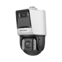 [TandemVu] PTZ IP 4 Megapixel con Cámara Panoramica 6 Megapixel / 32X Zoom / 200 mts IR / 30 mts Luz Blanca / ACUSENSE / IP66 / Alerta Audible y Luz Estroboscopica / Autoseguimiento / Hi-PoE / Alarmas I/O / Ultra Baja Iluminación / Micro SD