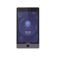 Terminal Facial Min Moe 8" Touch con Lector de Huellas / Delgada y Estética / PoE / 100,000 rostros / Exterior IP65 / Función de Videoportero y Lectura de Códigos QR / Lectura de tarjetas / HIK-IA