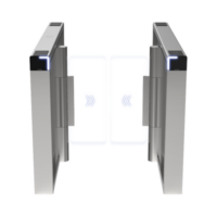 Torniquete Swing PREMIUM / Iluminación LED / 12,000,000 Ciclos MCBF / Incluye Lectores de Tarjeta y Panel de Acceso / 14 Pares de IR / Carril de 90 cms / Compatible con Reconocimiento Facial / Incluye Izquierdo y Derecho