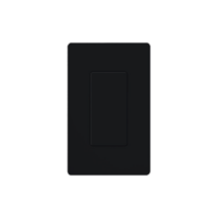 Placa ciega de pared color negro