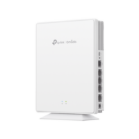 Punto de Acceso GPON Omada / WiFi 6 AX1800 / 1 puerto GPON / 1 Puerto FXS / 4 Puertos 10/100/1000 RJ45 / Wi-Fi 6 AX1800 / Mesh Omada / Configuración por Controlador o Stand-Alone / Para Montaje en Escritorio-Pared