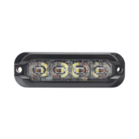 Luz perimetral , 8 LED Ultra Brillantes, Dual Color Rojo / Claro