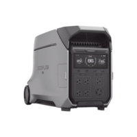 Estación de Energía Portátil DELTA PRO3 / 4096Wh Litio LFP / 5 AC 4000W (8000W Pico) / 2 USB-C 100W / Capacidad para Aumentar Respaldo / Cargador de Coche 10A a 12.6V / Conectividad WiFi y Bluetooth (App) / Carga Solar 2600W Max. (2 P