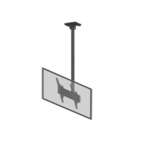 Montaje de Techo para Pantallas de 32"- 75I"| VESA 100 X 100 HASTA 400 X 400| Capacidad Máxima de Carga 50Kg