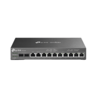 Router Omada VPN / SDN Multi-WAN 1G / Switch con PoE y Controlador / 2 puerto WAN/LAN SFP 1G / 1 Puerto RJ45 WAN / 1 Puerto WAN/LAN RJ45 / 8 Puertos PoE+ LAN RJ45 / 24,980 Sesiones Concurrentes
