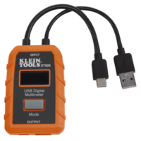 Multímetro digital USB para USB-A y USB-C.