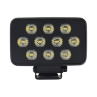 Luz de Trabajo Ultra brillante Cuadrada, 10 LED, 8937 Lúmenes, 12-24 Vcd