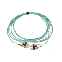 Jumper de Fibra Óptica Multimodo 50/125 OM3 XGLO, SC-SC Duplex, OFNR, Color Aqua, 5 Metros