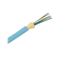 Cable de Fibra Óptica de 6 hilos, Multimodo OM3 50/125 Optimizada, Interior, Tight Buffer 900um, No Conductiva (Dieléctrica), OFNR (Riser), Precio Por Metro
